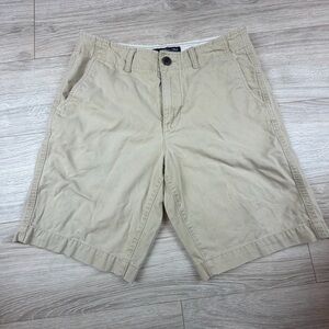 American Eagle Classic Fit Flat Front Khaki Tan Shorts‎ Men’s Size 30